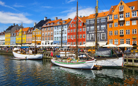 Nyhavn district is one of the most famous landmark in Copenhagen
